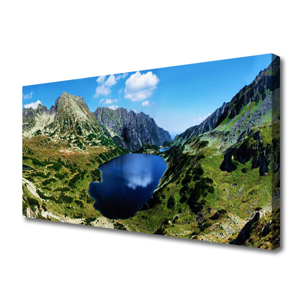 Quadro su tela Paesaggio del lago di montagna