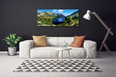 Quadro su tela Paesaggio del lago di montagna