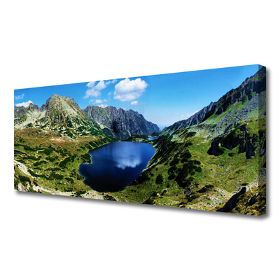 Quadro su tela Paesaggio del lago di montagna