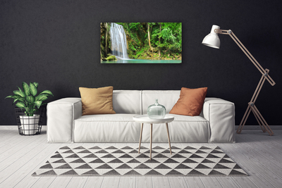 Quadro su tela Cascata della natura della foresta