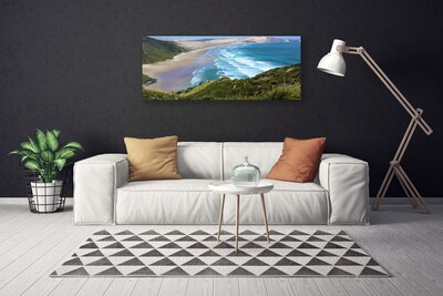 Quadro su tela Paesaggio del mare della spiaggia