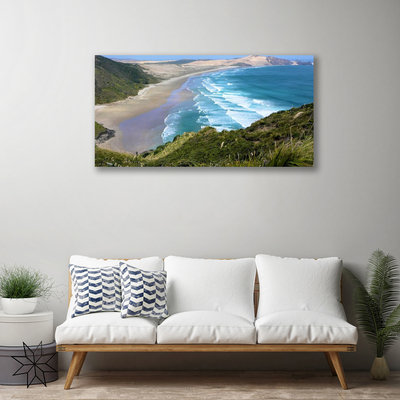 Quadro su tela Paesaggio del mare della spiaggia