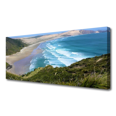 Quadro su tela Paesaggio del mare della spiaggia