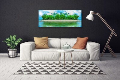 Quadro su tela Paesaggio dell'isola di mare