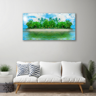 Quadro su tela Paesaggio dell'isola di mare