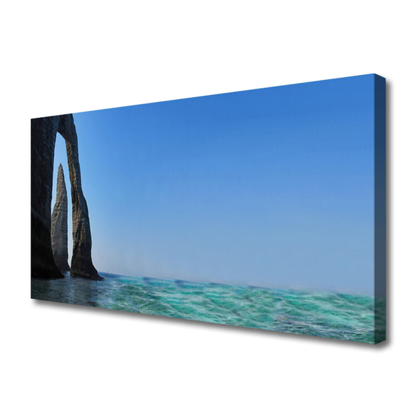 Foto quadro su tela Paesaggio marino roccioso