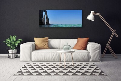 Foto quadro su tela Paesaggio marino roccioso