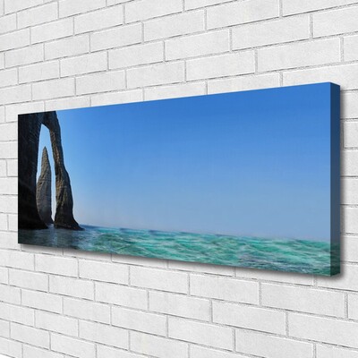 Foto quadro su tela Paesaggio marino roccioso