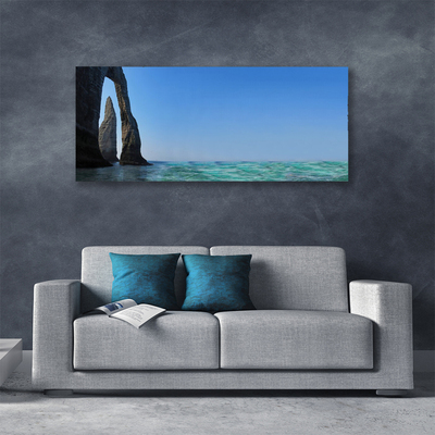 Foto quadro su tela Paesaggio marino roccioso