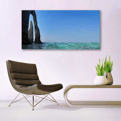 Foto quadro su tela Paesaggio marino roccioso