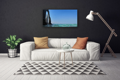 Foto quadro su tela Paesaggio marino roccioso