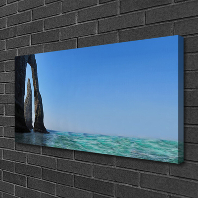 Foto quadro su tela Paesaggio marino roccioso