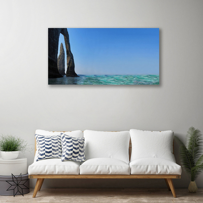 Foto quadro su tela Paesaggio marino roccioso