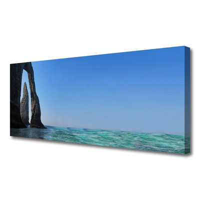 Foto quadro su tela Paesaggio marino roccioso