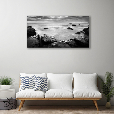 Quadro su tela Paesaggio marino roccioso