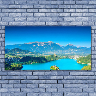 Quadro su tela Paesaggio del lago di montagna