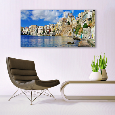 Foto quadro su tela Architettura del mare della città