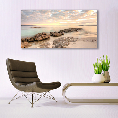 Quadro su tela Paesaggio della spiaggia del mare