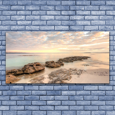 Quadro su tela Paesaggio della spiaggia del mare