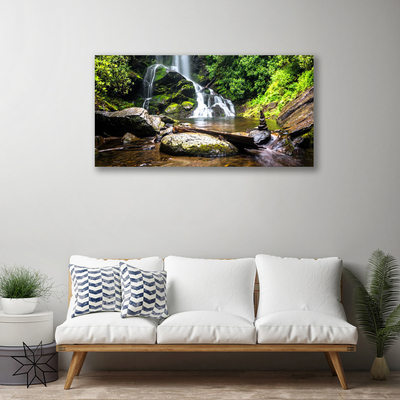 Quadro su tela Cascata Las Natura Potok