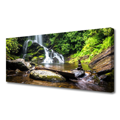 Quadro su tela Cascata Las Natura Potok