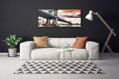 Quadro su tela Architettura della città del ponte