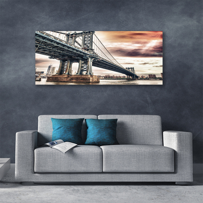 Quadro su tela Architettura della città del ponte