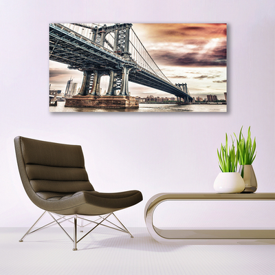 Quadro su tela Architettura della città del ponte