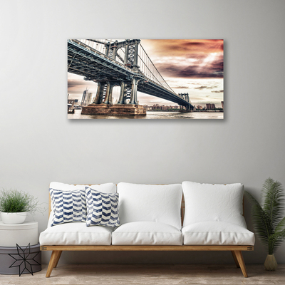 Quadro su tela Architettura della città del ponte