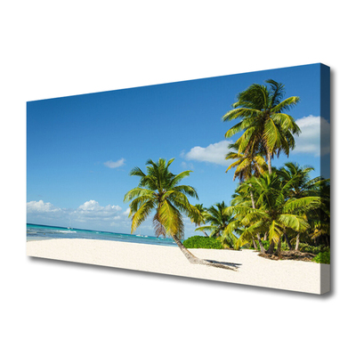 Quadro su tela Paesaggio del mare di Palm Beach