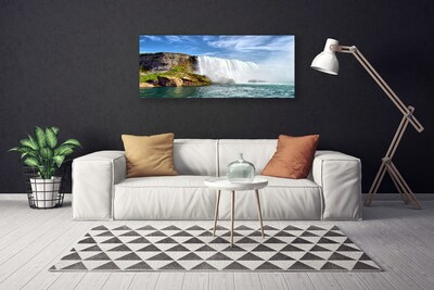 Quadro su tela Cascata Mare Natura