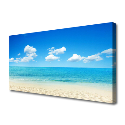 Quadro su tela Mare, cielo azzurro