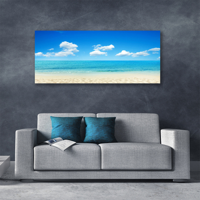 Quadro su tela Mare, cielo azzurro