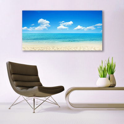 Quadro su tela Mare, cielo azzurro