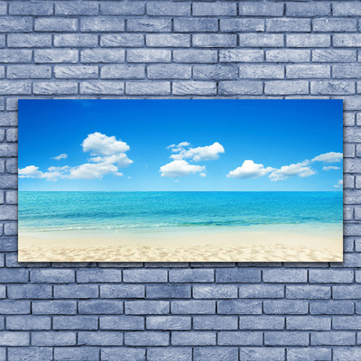 Quadro su tela Mare, cielo azzurro