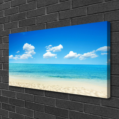 Quadro su tela Mare, cielo azzurro