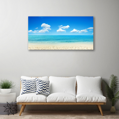 Quadro su tela Mare, cielo azzurro