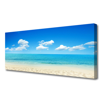 Quadro su tela Mare, cielo azzurro