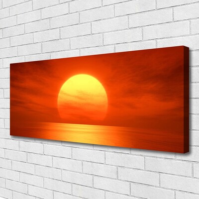 Quadro su tela Mare al tramonto