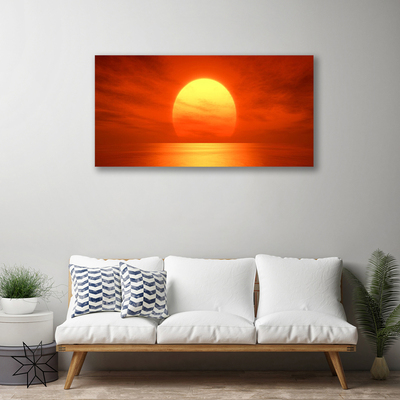 Quadro su tela Mare al tramonto