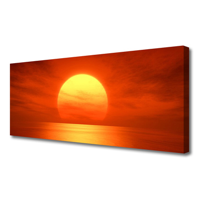 Quadro su tela Mare al tramonto