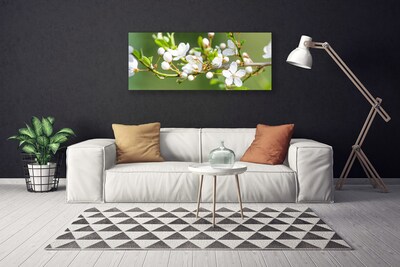 Quadro su tela Fiori. Rami. Foglie. Frutteto