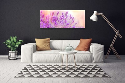 Quadro su tela Campo Di Lavanda Con Fiori Di Sole