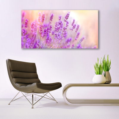 Quadro su tela Campo Di Lavanda Con Fiori Di Sole