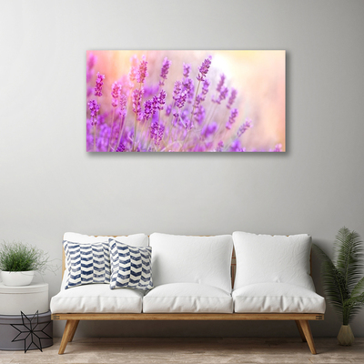 Quadro su tela Campo Di Lavanda Con Fiori Di Sole