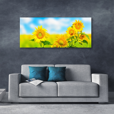 Quadro su tela Girasole, fiori, natura