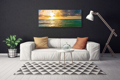 Quadro su tela Mare al tramonto