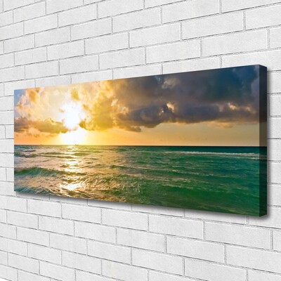 Quadro su tela Mare al tramonto