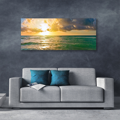 Quadro su tela Mare al tramonto