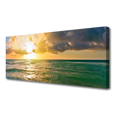 Quadro su tela Mare al tramonto